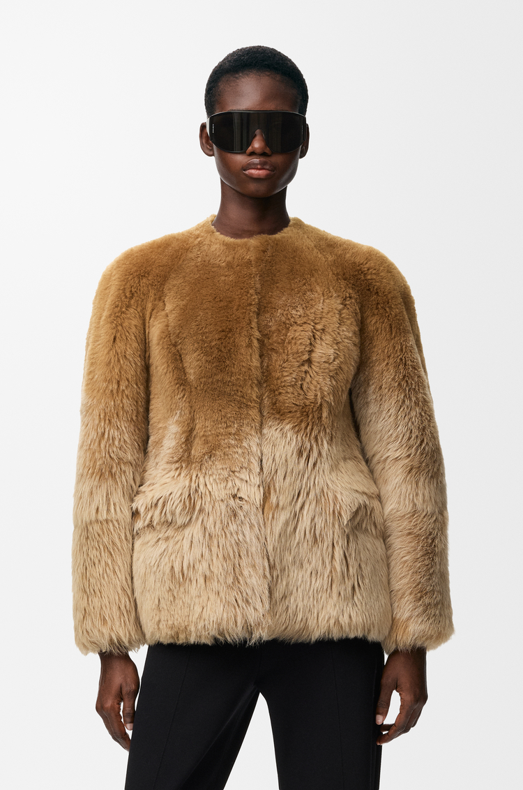 LOEWE Chaqueta en lana de oveja Camel