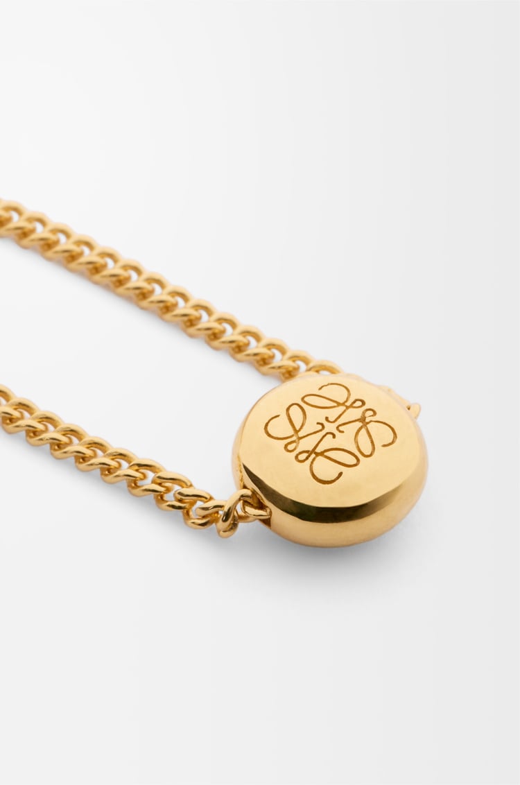 LOEWE Pulsera Pebble en plata de ley Dorado