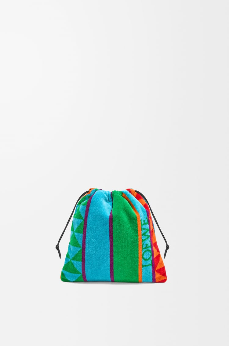 LOEWE ドローストリング ポーチ スモール（テリークロス） マルチカラー