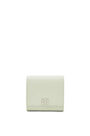 LOEWE Anagram compact flap wallet in pebble grain calfskin Light Celadon