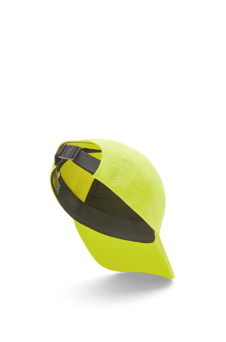 LOEWE Logo cap in canvas Lime Yellow pdp_rd