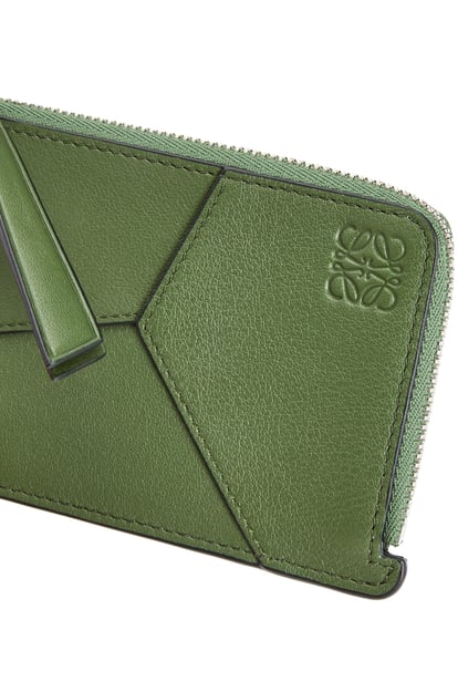 LOEWE Puzzle long coin cardholder in classic calfskin Hunter Green plp_rd