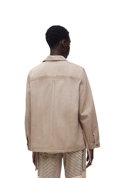 LOEWE Veste utilitaire en denim BEIGE plp_rd