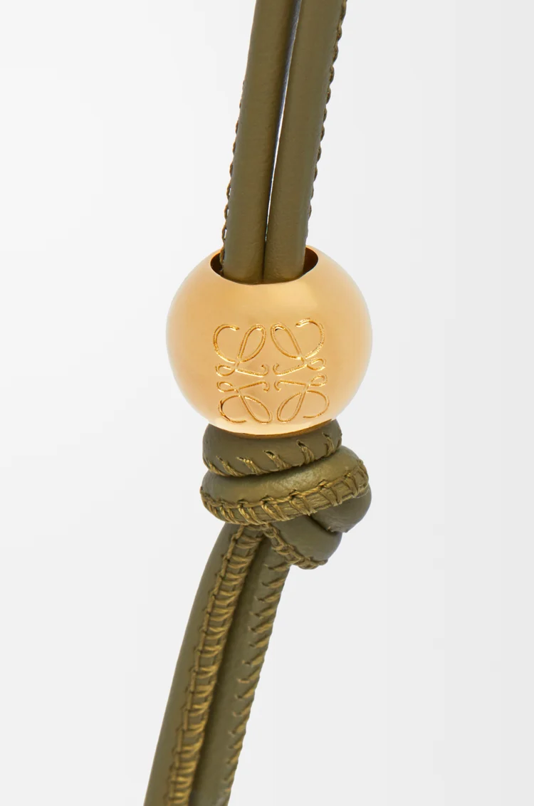 LOEWE Correa personalizable en piel de ternera clásica  Negro/Dorado