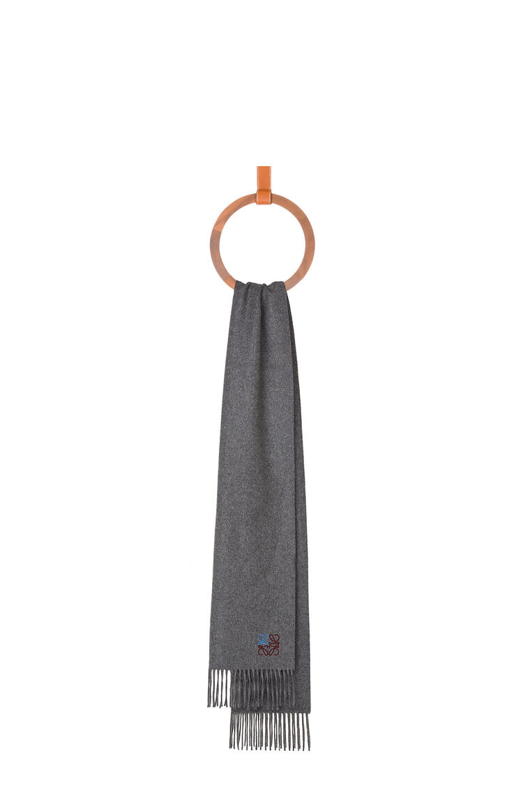 アナグラム スカーフ カシミヤ グレー Loewe アナグラム スカーフ カシミヤ グレー Loewe