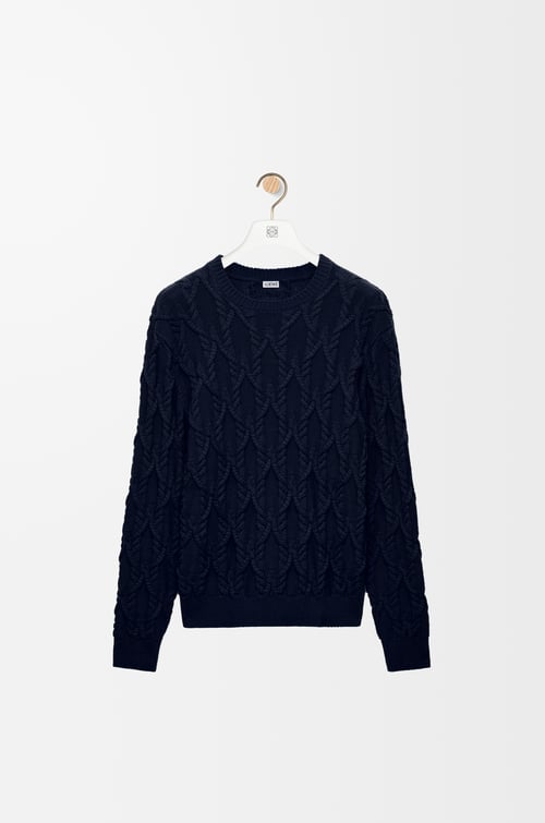 LOEWE Jersey en algodón Azul Marino