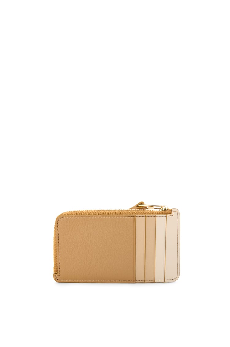 LOEWE Puzzle coin cardholder in classic calfskin Angora/Dusty Beige/Gold