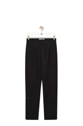 LOEWE Slim trousers in cotton Black