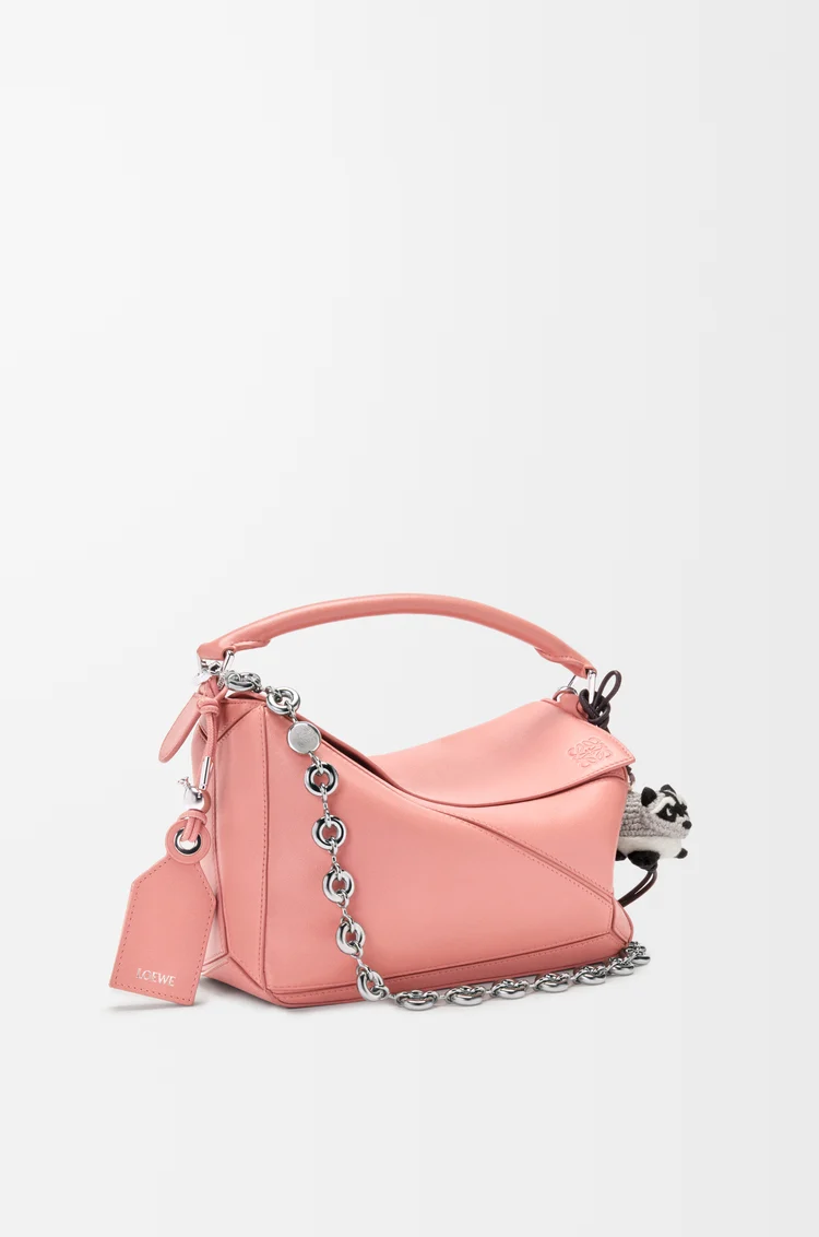 LOEWE Raccoon charm in felt Grey