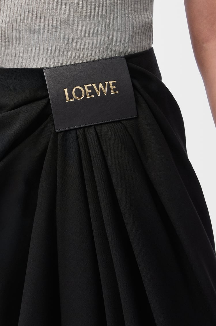 LOEWE Draped trousers in wool Black