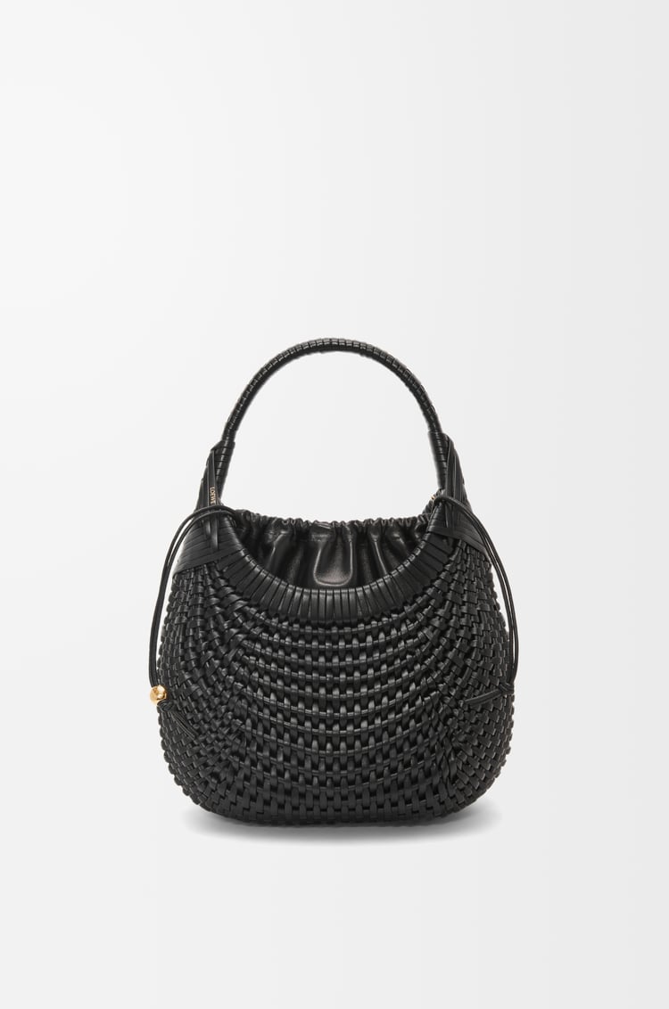 LOEWE Bolso Diamond Hobo en piel de ternera Negro