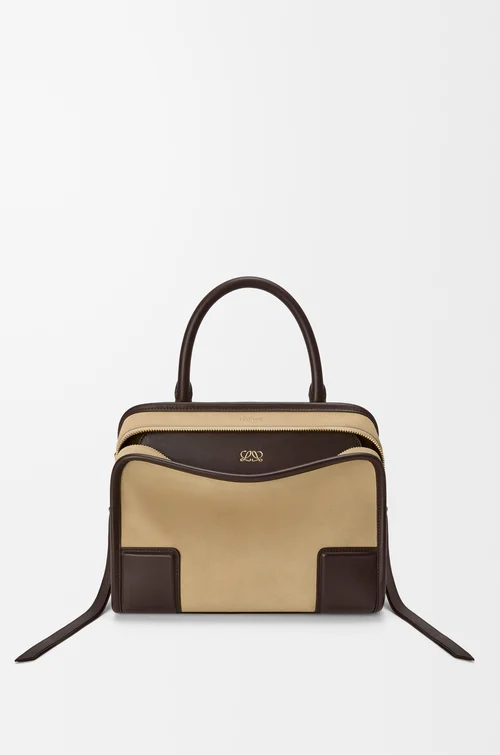 LOEWE Bolso Amazona 180 pequeño en ante Oro/Chocolate