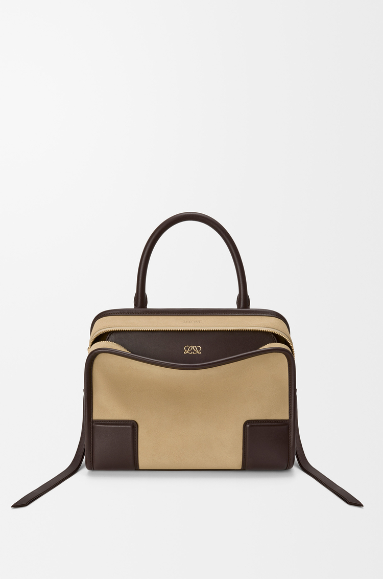 LOEWE Bolso Amazona 180 pequeño en ante Oro/Chocolate