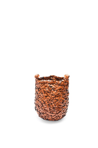 LOEWE Small Nest basket bag in calfskin Tan plp_rd