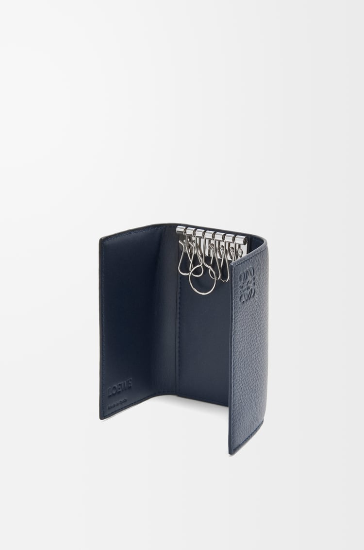 LOEWE Llavero en piel de ternera Azul Marino
