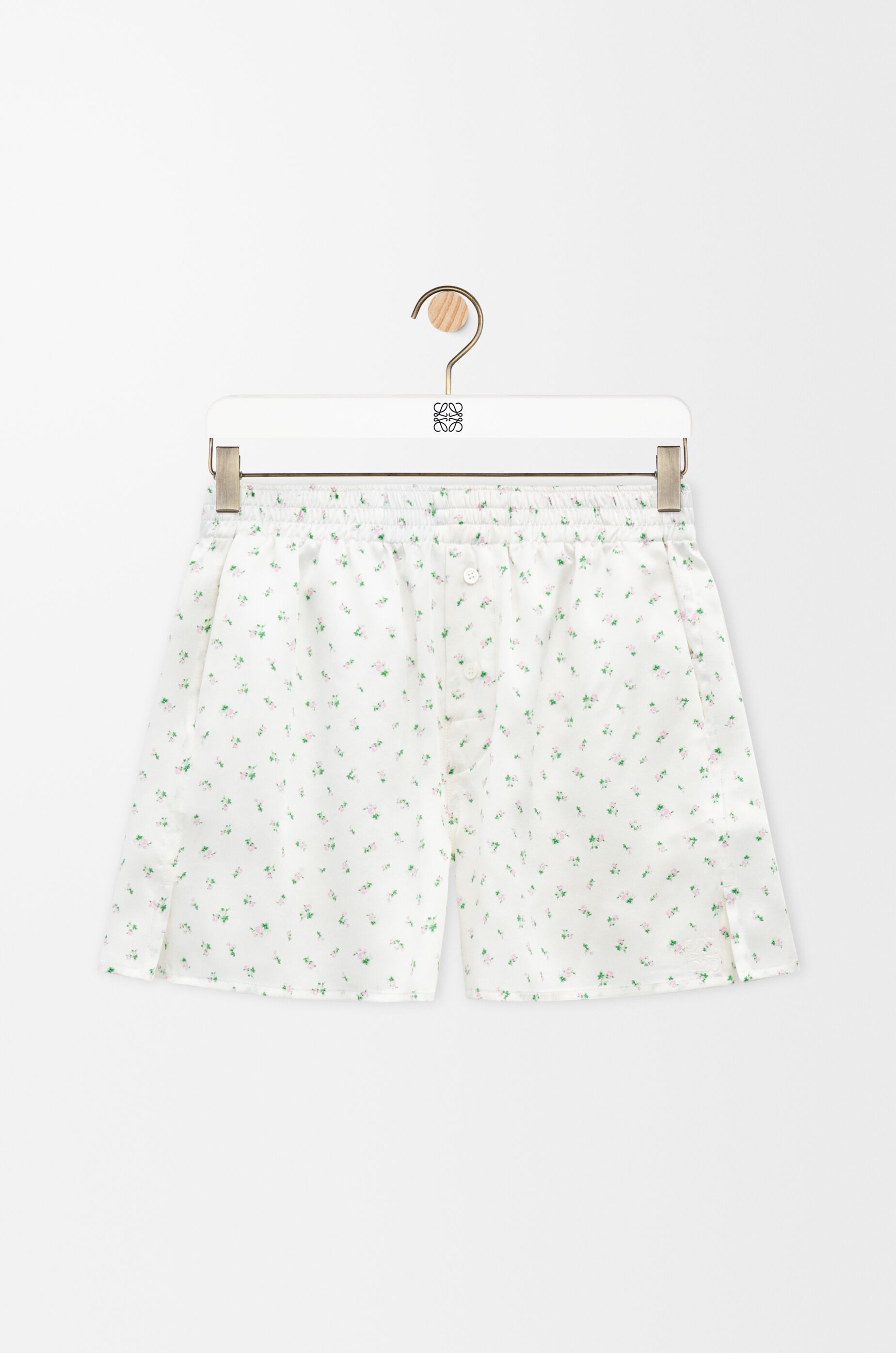 Shorts in silk White - LOEWE