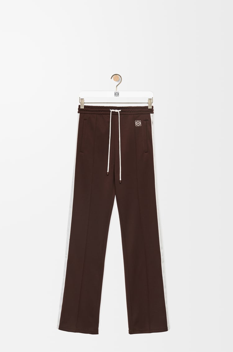 LOEWE Tracksuit trousers in technical jersey Chocolate Brown