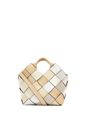 LOEWE Small Surplus Leather Woven basket bag in calfskin Beige/Cream plp_rd