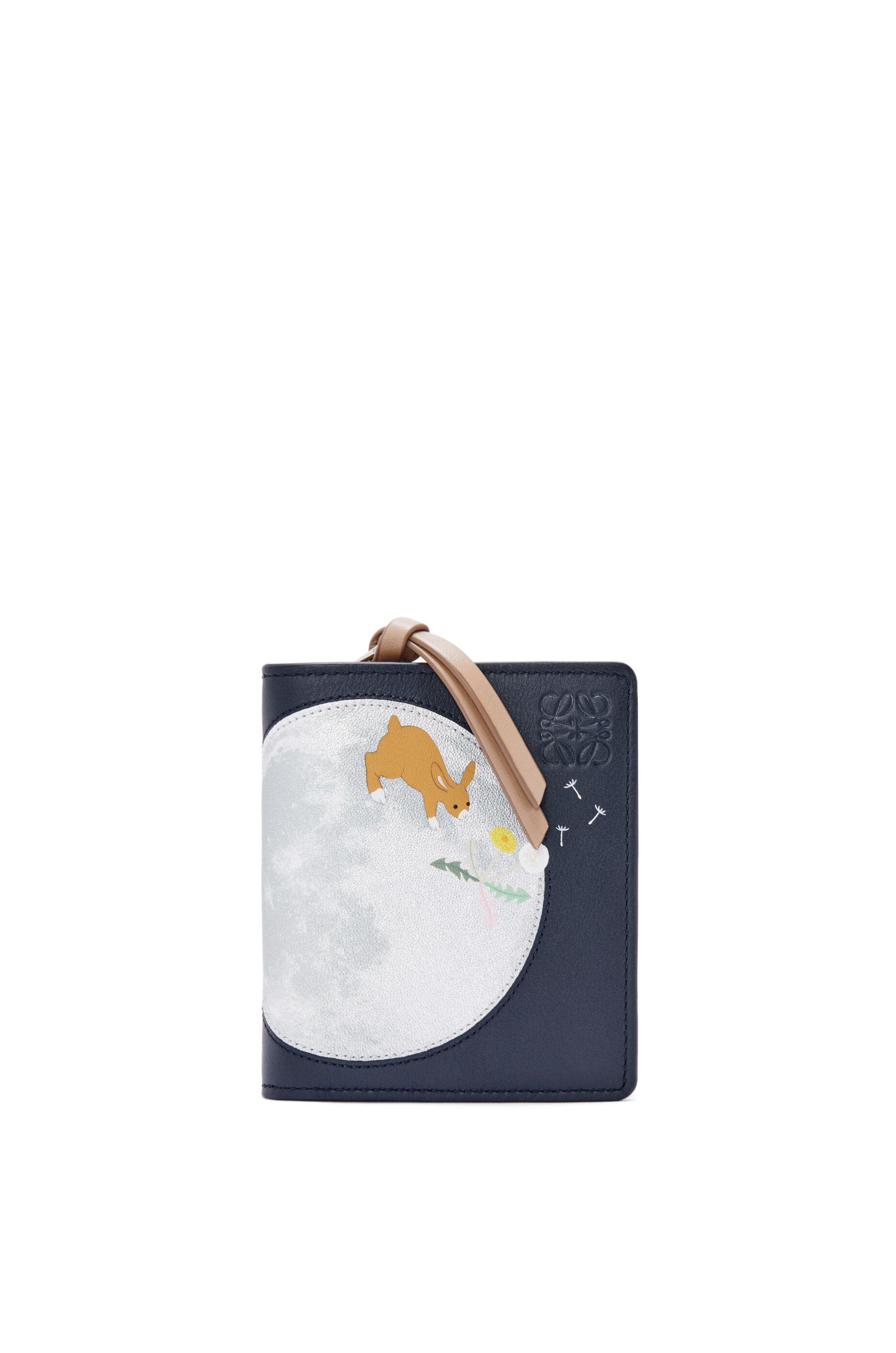 Bunny compact zip wallet in nappa calfskin Deep Navy LOEWE