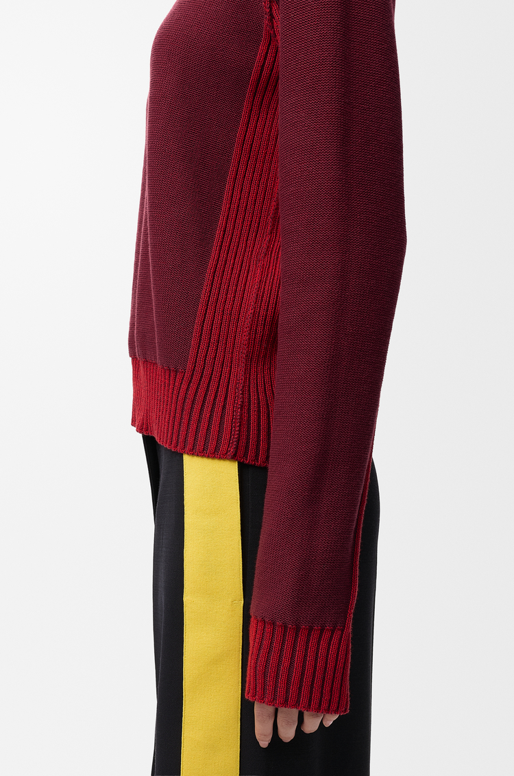LOEWE セーター（コットン&ウール） Burgundy/red