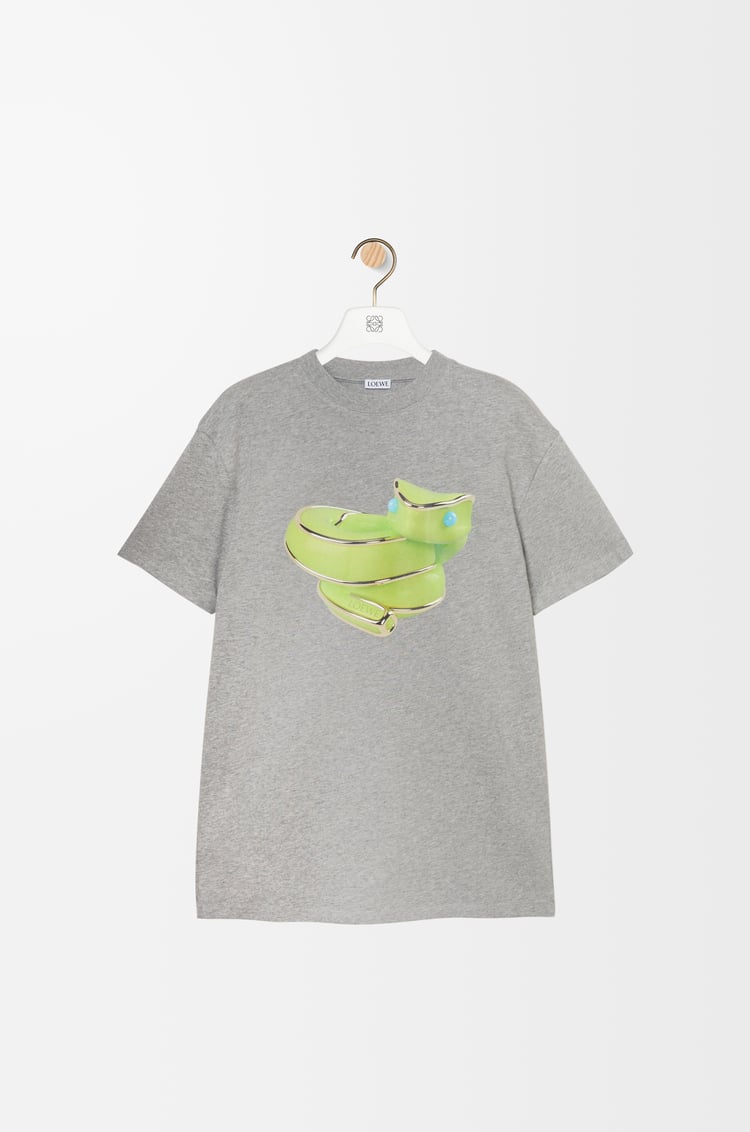 LOEWE Relaxed fit T-shirt in cotton Grey Melange