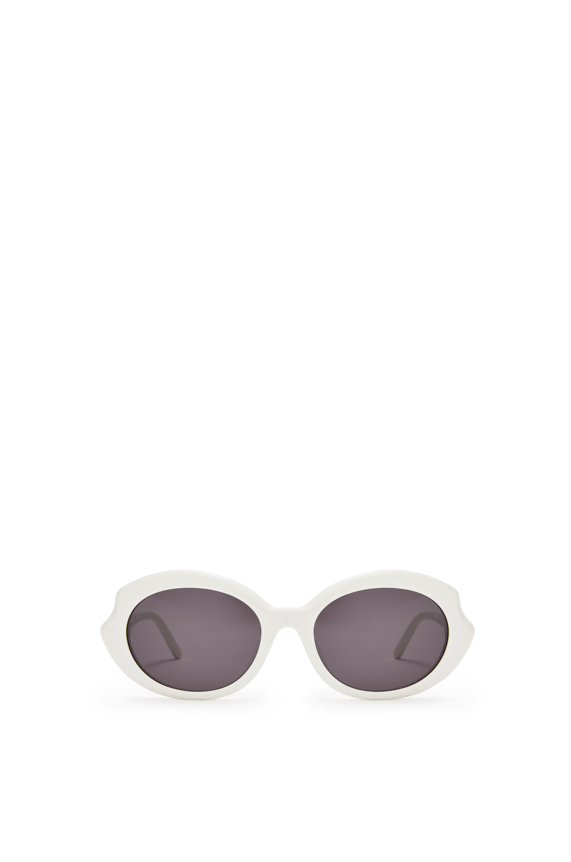 Mini Oval Thin sunglasses White Ivory LOEWE