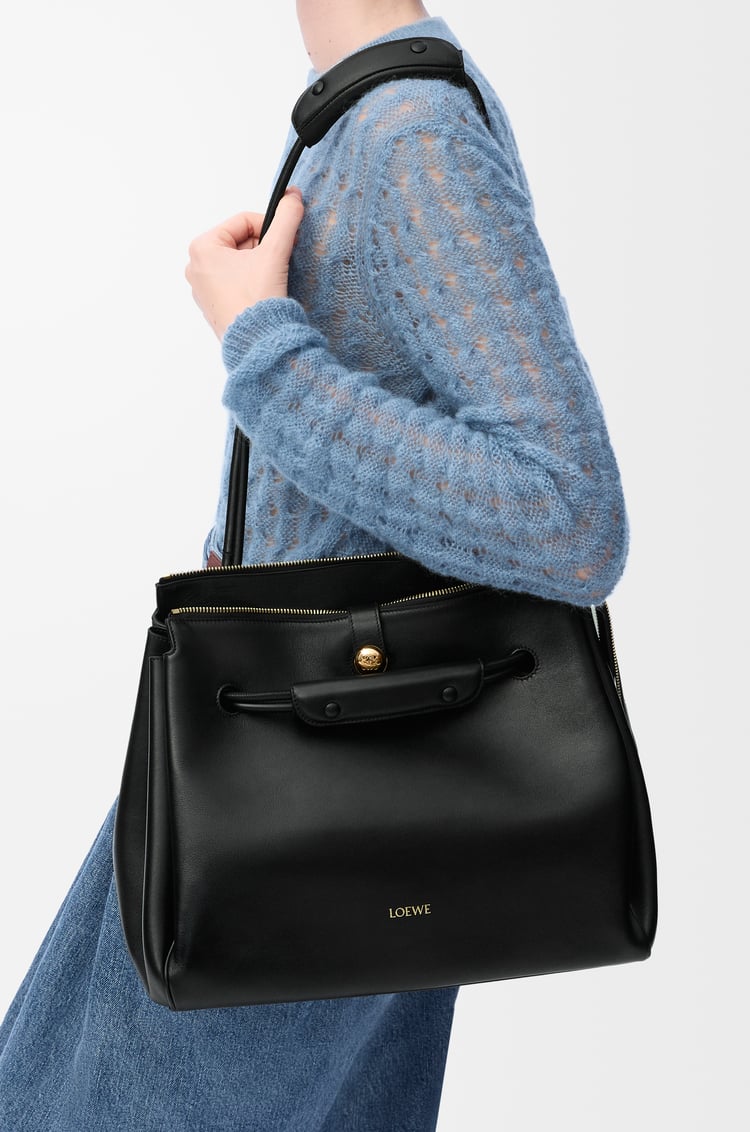 LOEWE Bolso Madrid grande en piel de ternera Negro