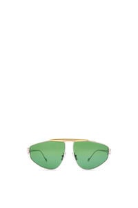 LOEWE Gafas de sol Anagram estilo aviador en metal Verde Oscuro