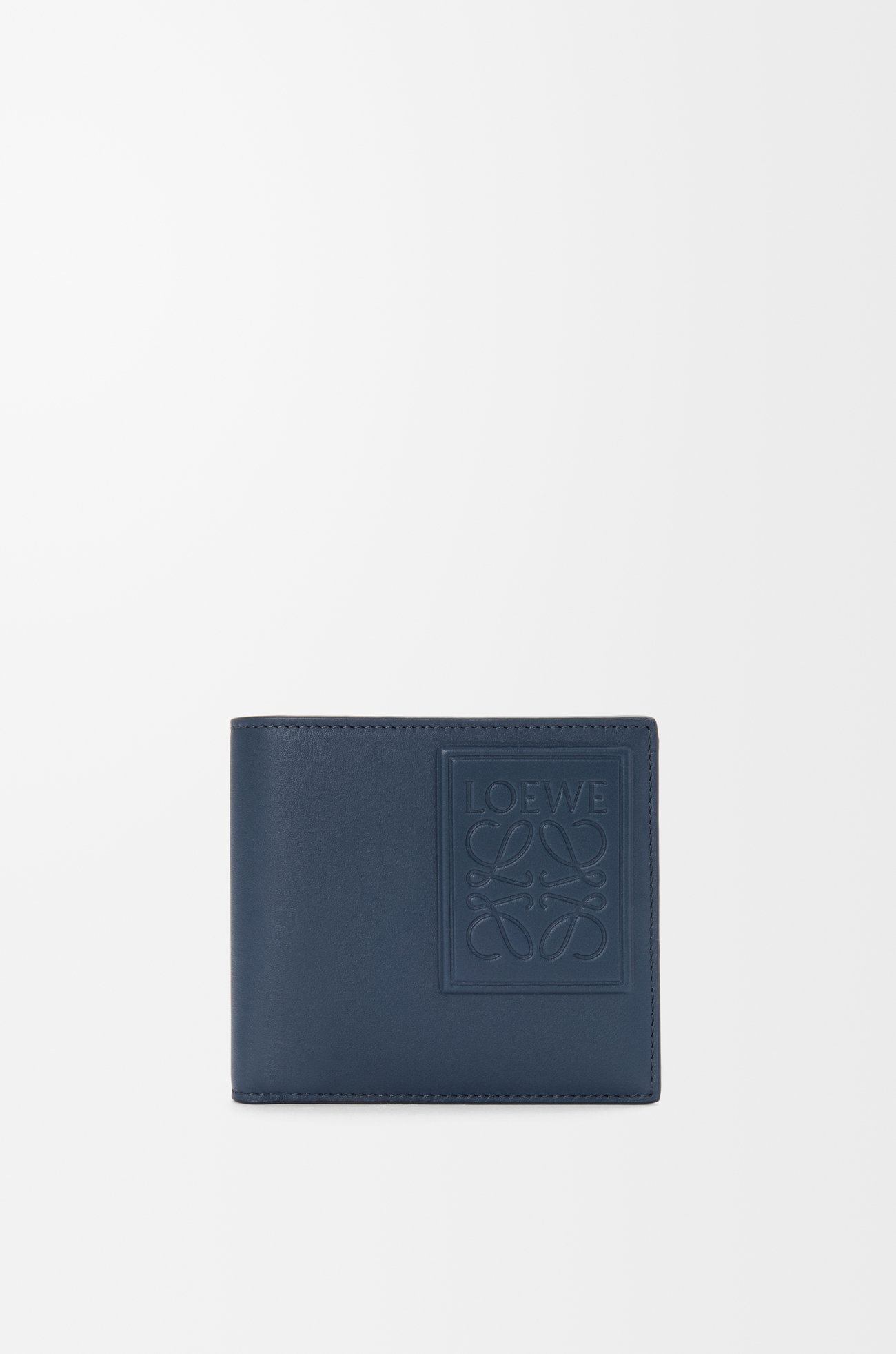 LOEWE バイフォールド コインウォレット（サテンカーフ） インディゴダイ