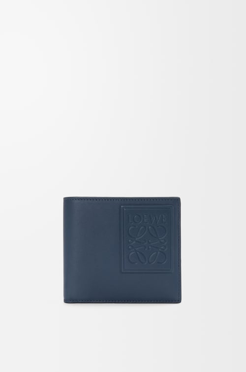 LOEWE バイフォールド コインウォレット（サテンカーフ） インディゴダイ