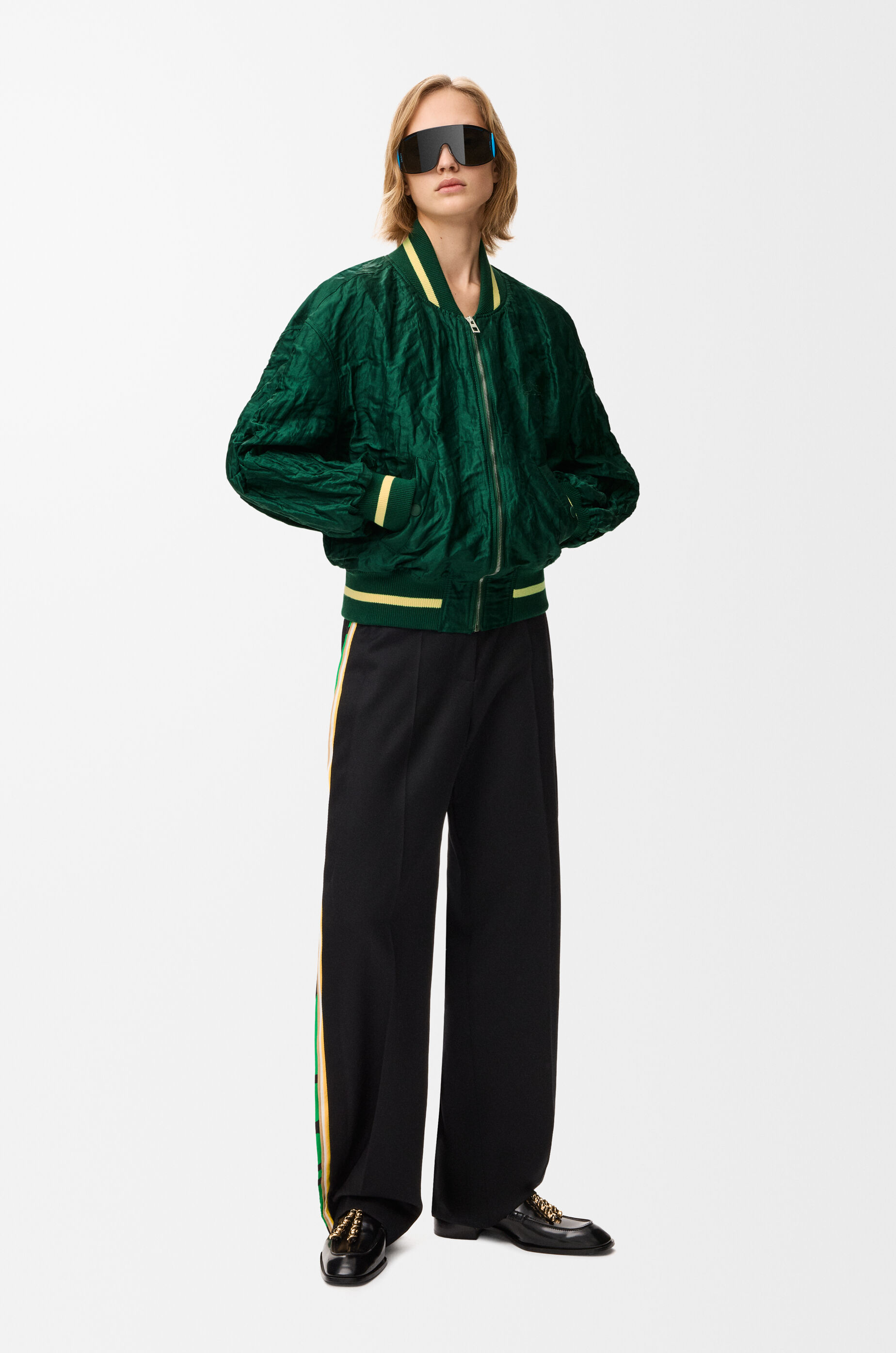 ボンバー ジャケット（テクニカルファブリック） グリーン - LOEWE