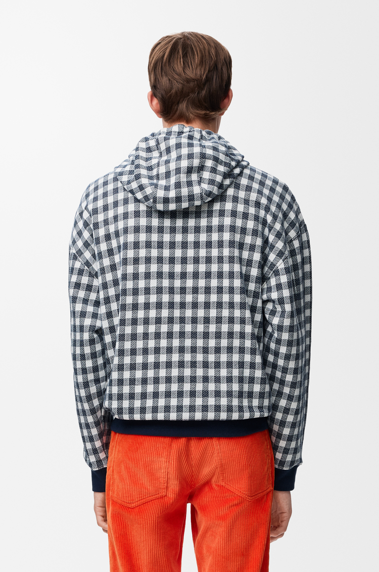 LOEWE Hoodie in cotton Red/Blue/White