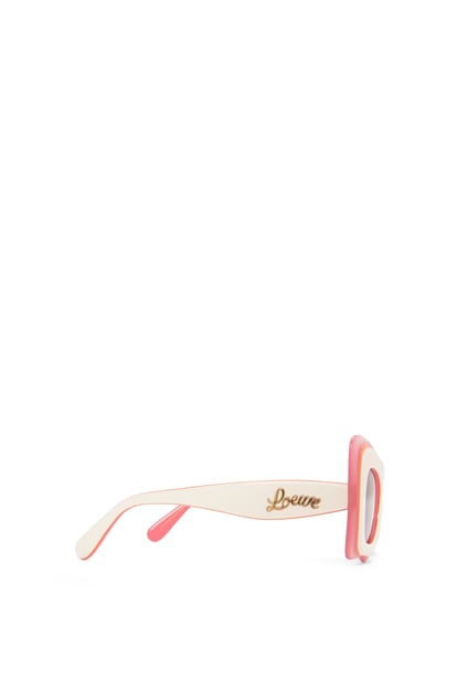 LOEWE Multilayer Butterfly sunglasses in acetate White/Pink plp_rd