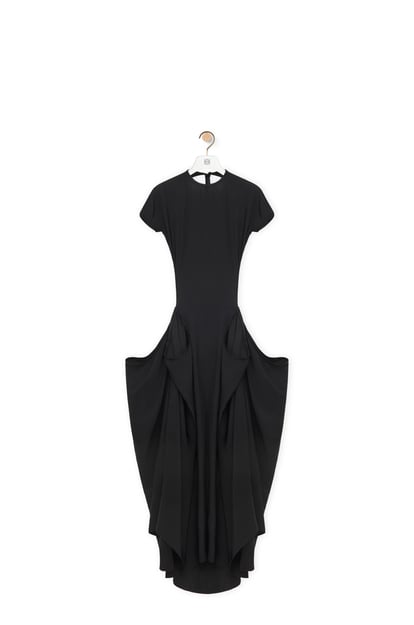 LOEWE Dress in viscose blend 黑色 plp_rd