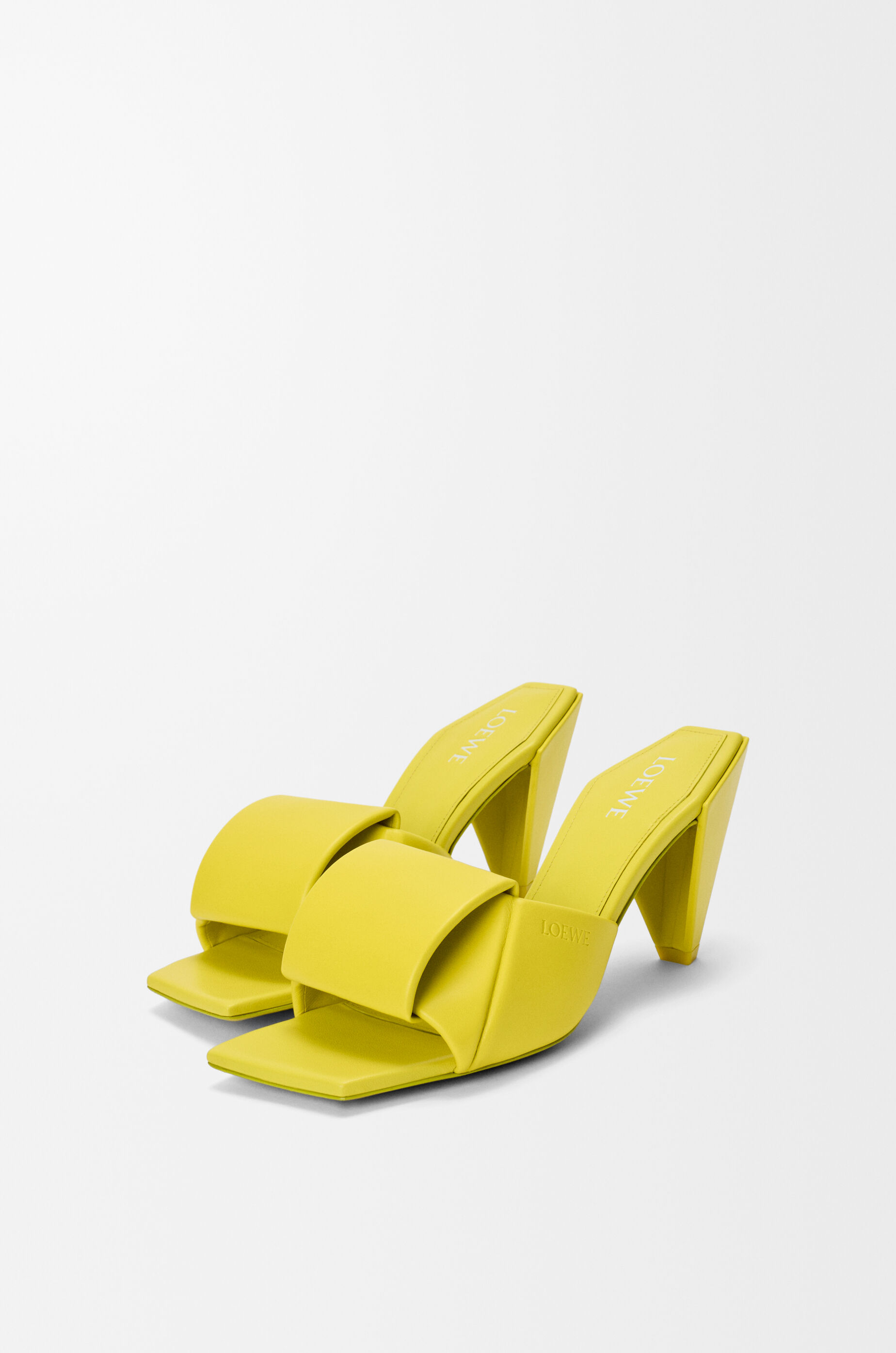 Origami slide in lambskin Yellow - LOEWE USA Official Website