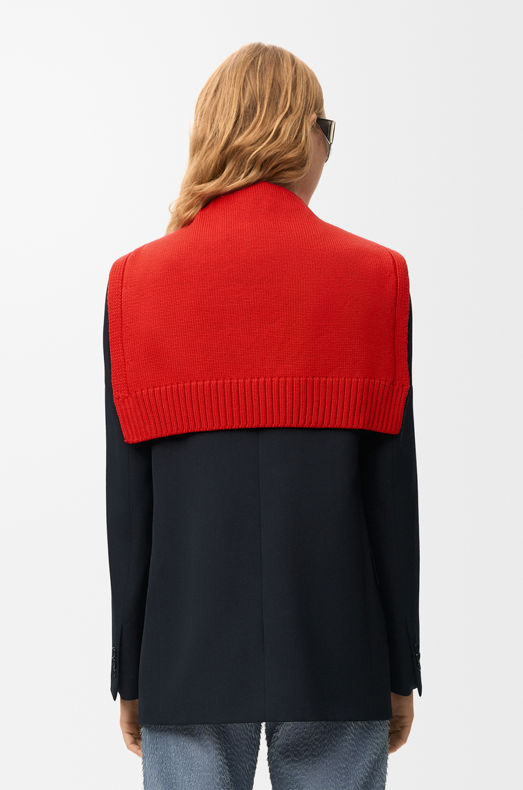 LOEWE Chaqueta en lana Azul Marino Oscuro