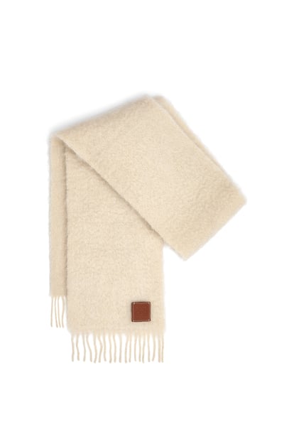 LOEWE Scarf in mohair and wool White plp_rd