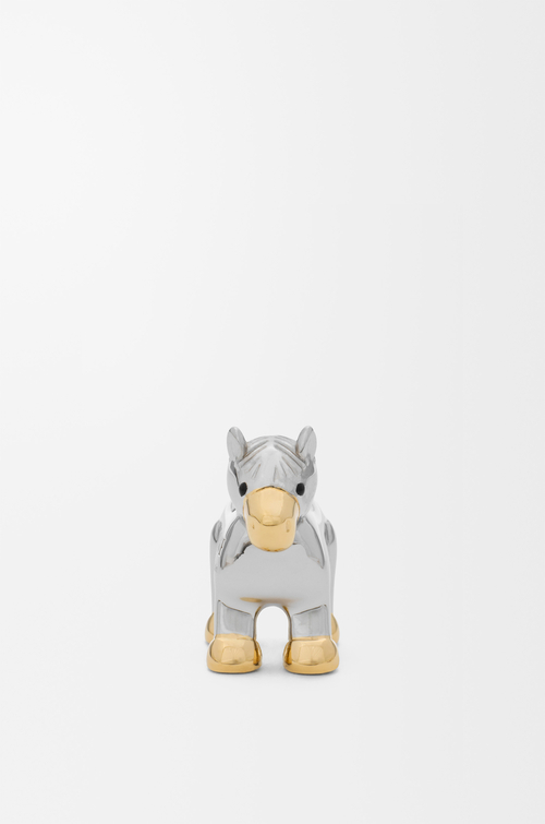 LOEWE 駿馬骰子 銀色/金色