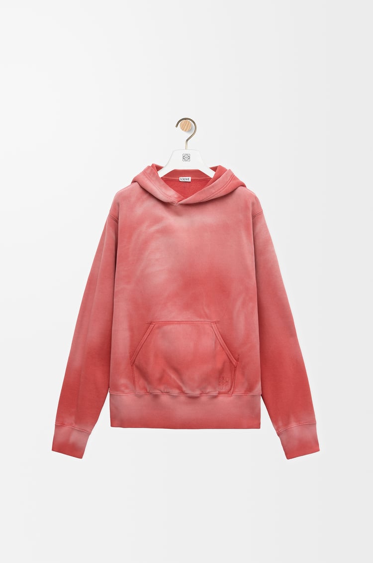 LOEWE Sudadera con capucha de corte ajustado en algodón Rosa