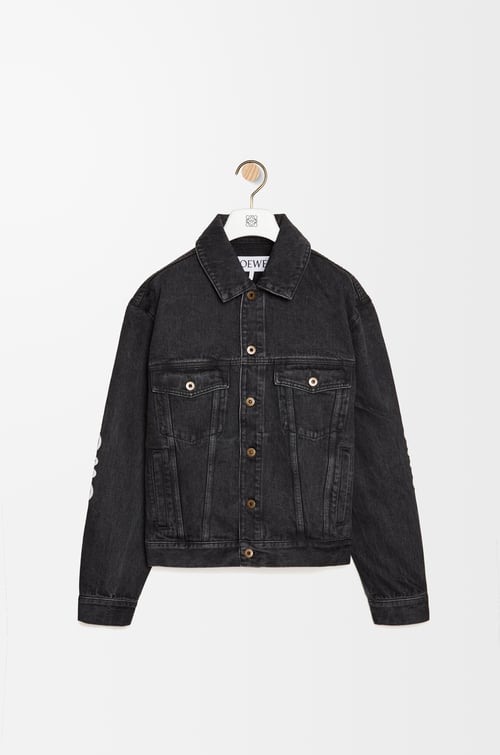 LOEWE Anagram jacket in denim Black