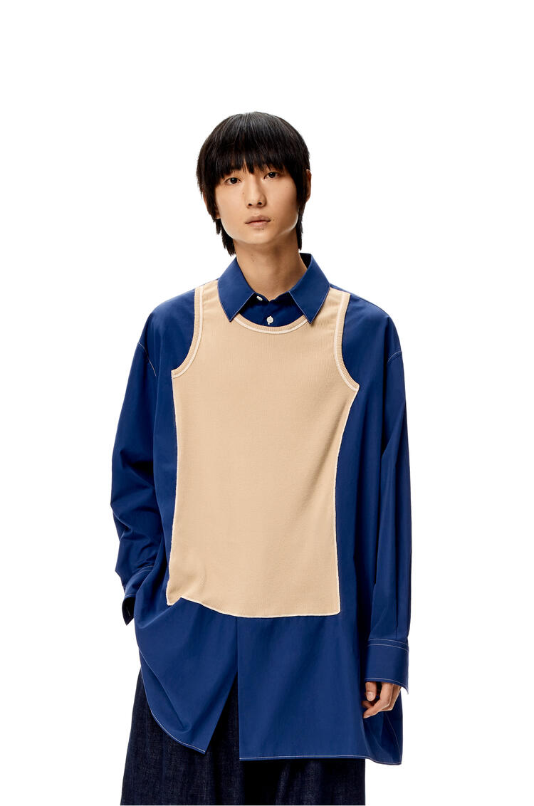 LOEWE Tank top shirt in cotton Blue Klein pdp_rd