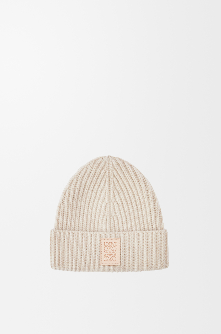 LOEWE Beanie in cashmere Light Beige