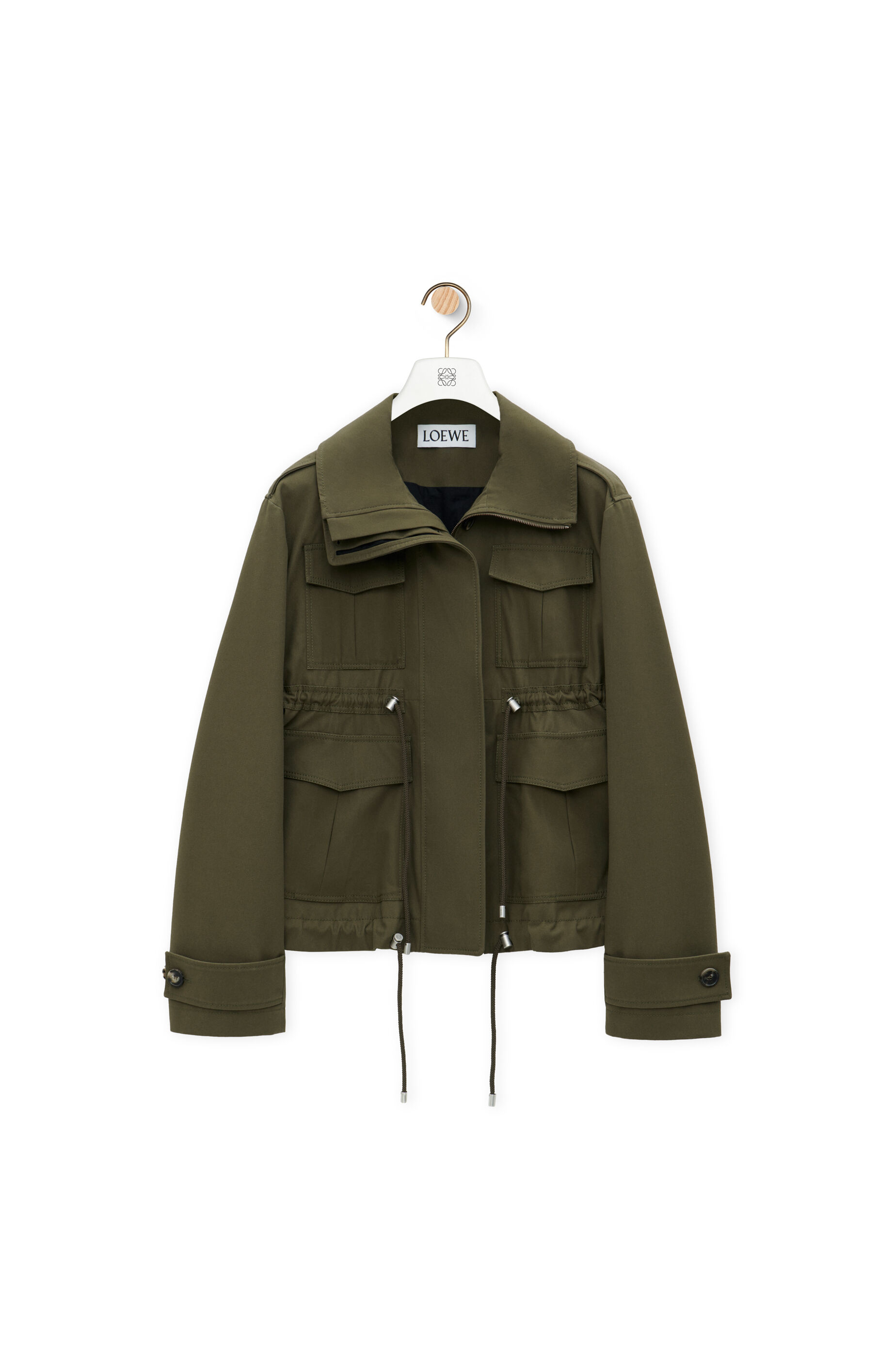 Short parka in cotton Black LOEWE