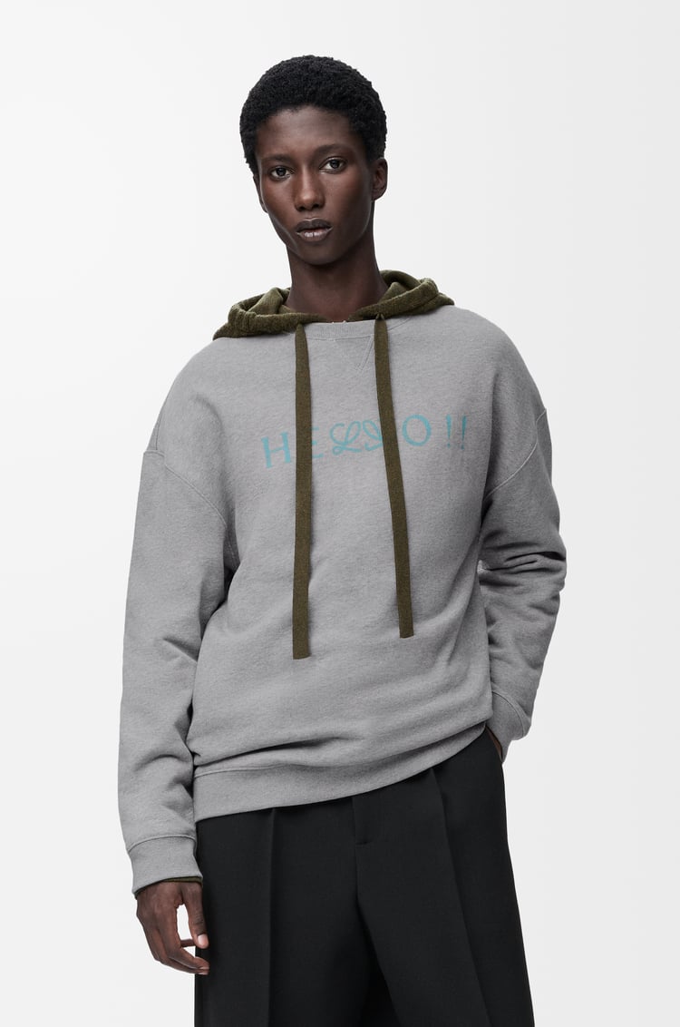 LOEWE Sweatshirt in cotton Grey Melange