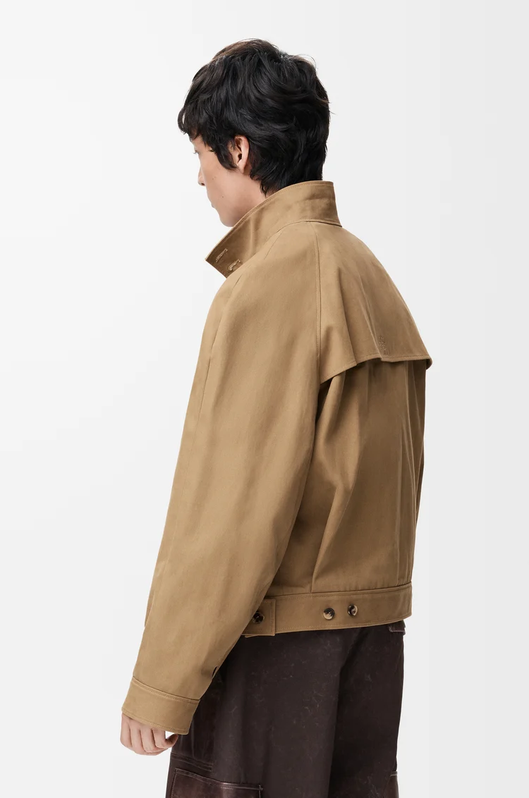 LOEWE Zip-up jacket in cotton Beige