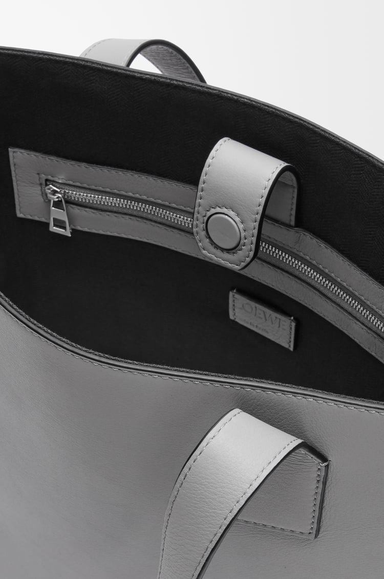 LOEWE Buckle horizontal tote in classic calfskin Asphalt Grey