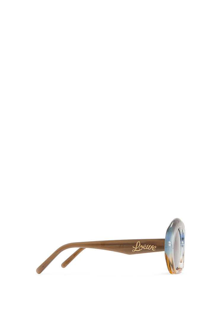 LOEWE Halfmoon sunglasses in acetate Gradient Grey/Pale Blue pdp_rd