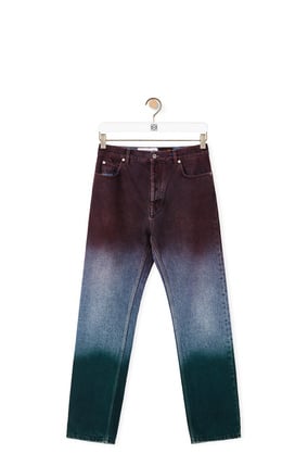 LOEWE Tricolour trousers in denim Red/Blue/Green plp_rd