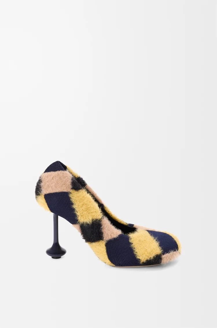 LOEWE トイ パンプス（ジャカードニット） マルチカラーディープネイビー