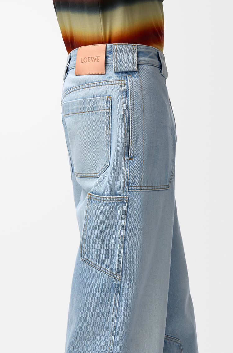 LOEWE Pantalón en denim Azul Lavado
